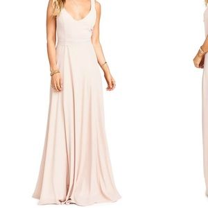 Show Me Your Mumu Jenn Maxi -Dusty Blush Crisp